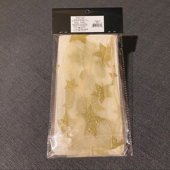 ⭐️HP⭐️ Star Sparkle Socks - Gold - Picture 8 of 8